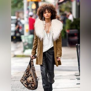 NWT Free People Lady Lane Faux Jacket